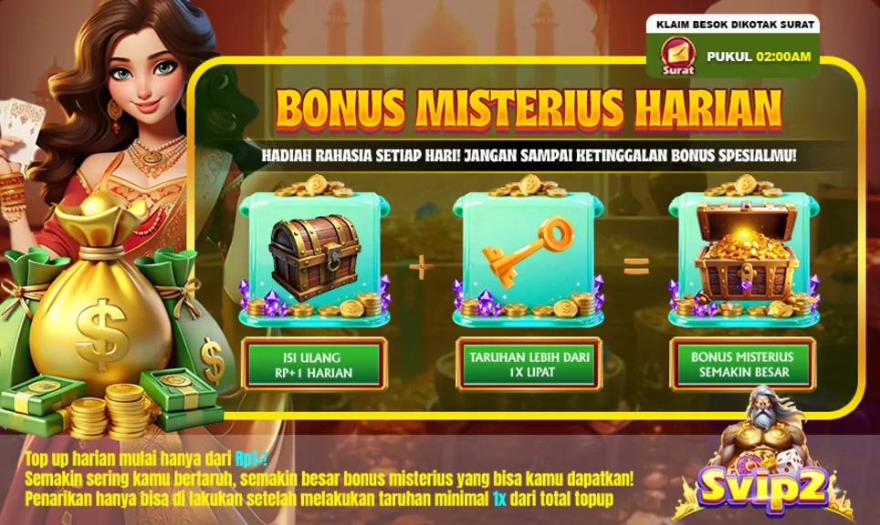 BONUS MISTERIUS HARIAN