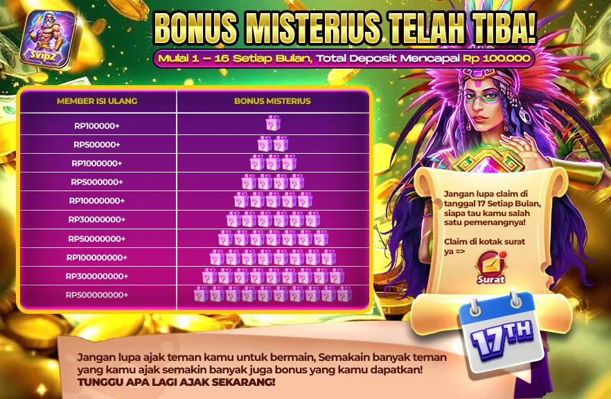 BONUS MISTERIUS TELAH TIBA!